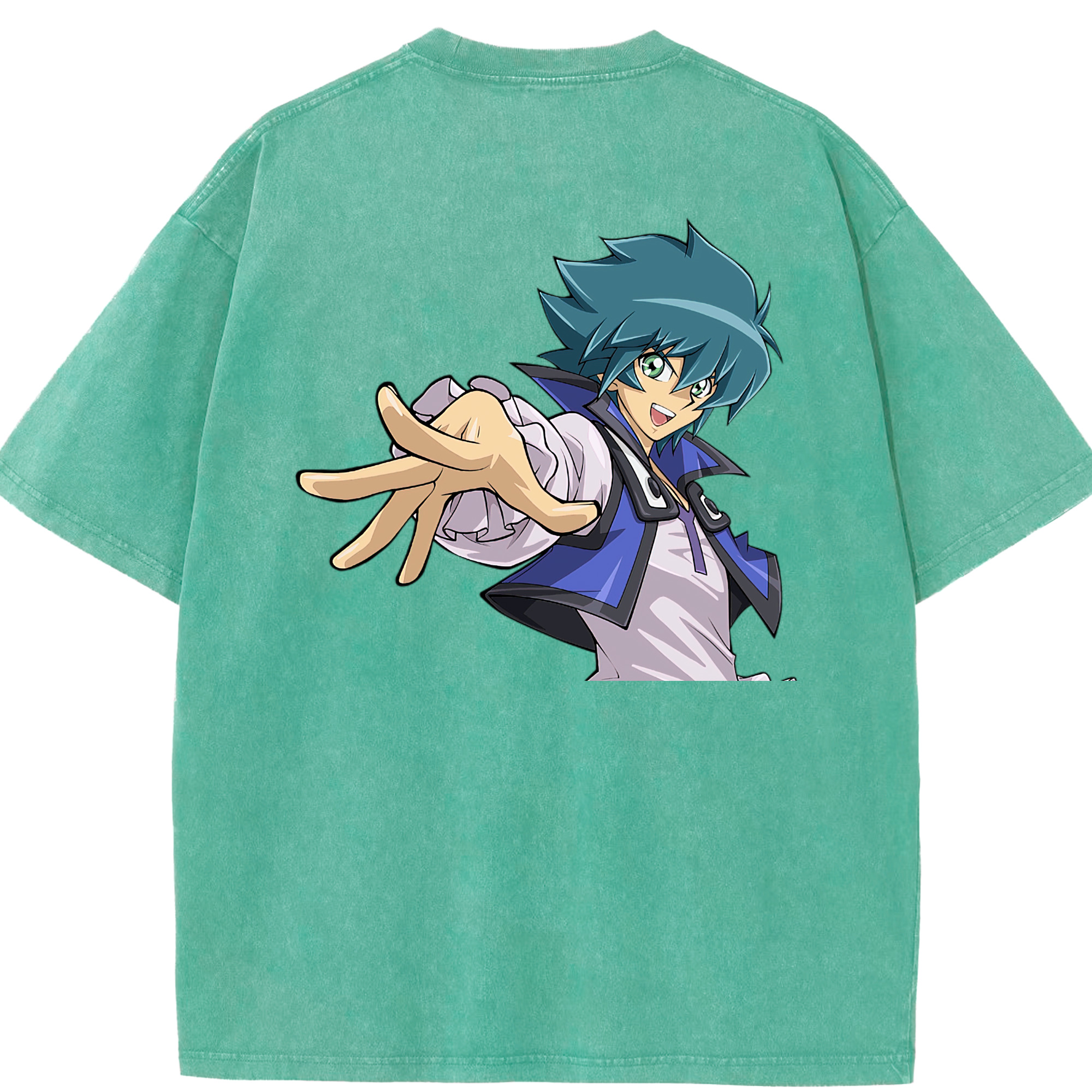 （画像用） 遊☆戯☆王 Yu-Gi-Oh! 綿100% ヴィンテージ風 半袖Tシャツ（背面プリント）
